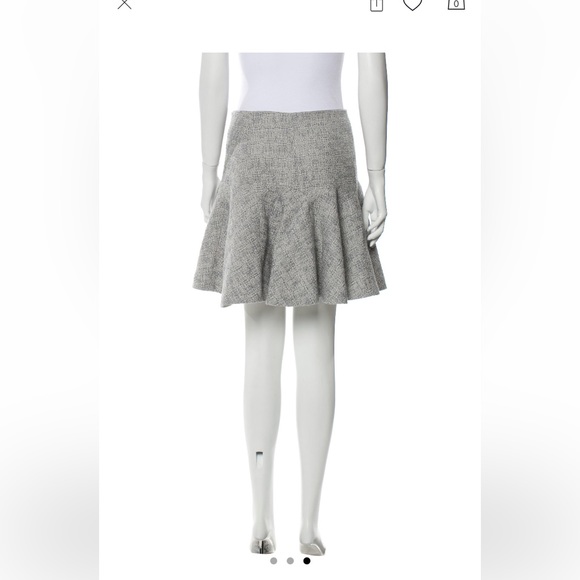 Rebecca Taylor Tweed Flounce Skirt, Size 4 - Picture 2 of 5